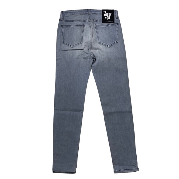 Free People X Sandrine Rose Gray High Waisted Skinny Jeans - Picture 9 of 9